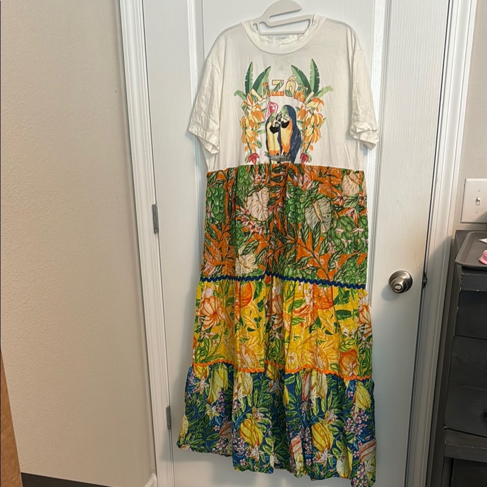 FARM Rio Colorful Floral Maxi Dress